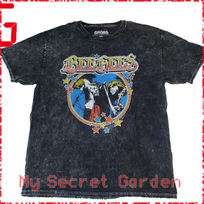 Bee Gees - Star Vintage Black Mineral Wash Official T Shirt ( Men L, XL ) ***READY TO SHIP from Hong Kong***